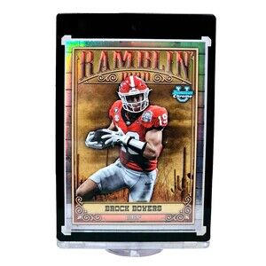 BROCK BOWERS #RM-1 RAMBLIN MAN BOWMAN UNIVERSITY CHROME 2023 HOT PROSPECT NM  1A